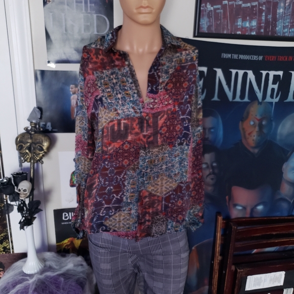 Asos polyester pattern button down - Picture 4 of 11